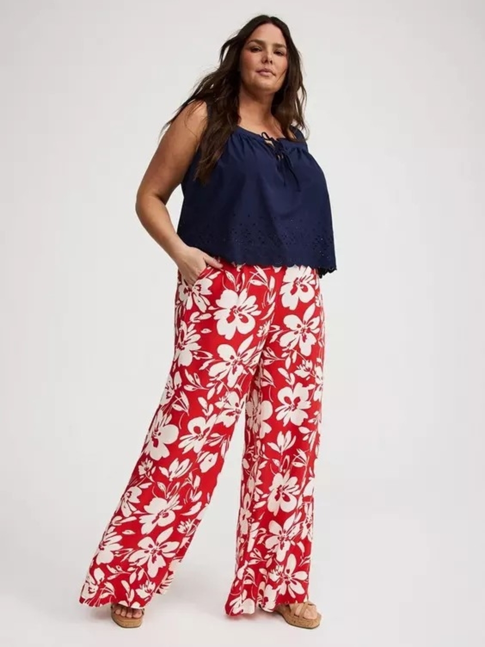 Colorful Torrid Wide Leg, High Rise, Floral Palazzo Pants